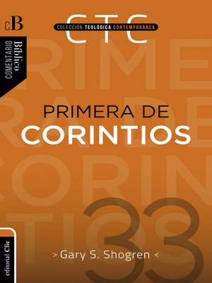 cover image of Primera de Corintios